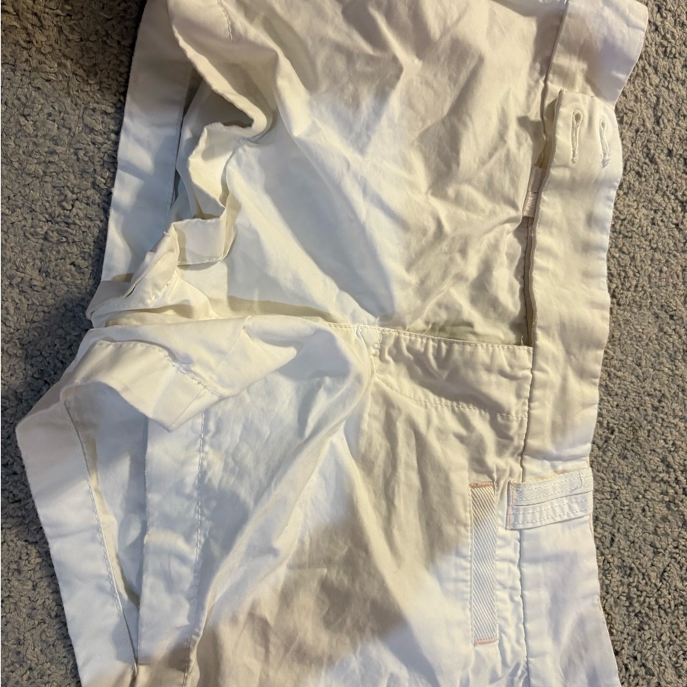 Old Navy Cream and Pink Striped Shorts